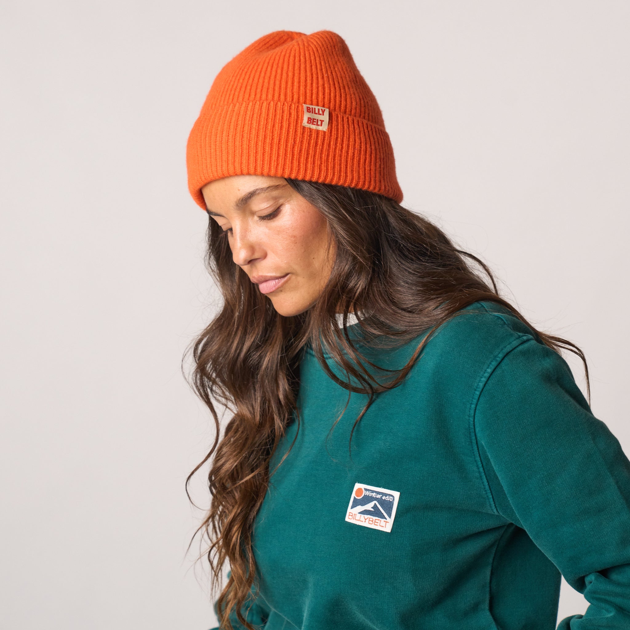 Bonnet en 100% laine - Orange