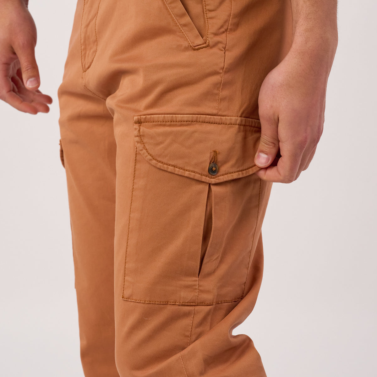 Pantalon cargo - Camel