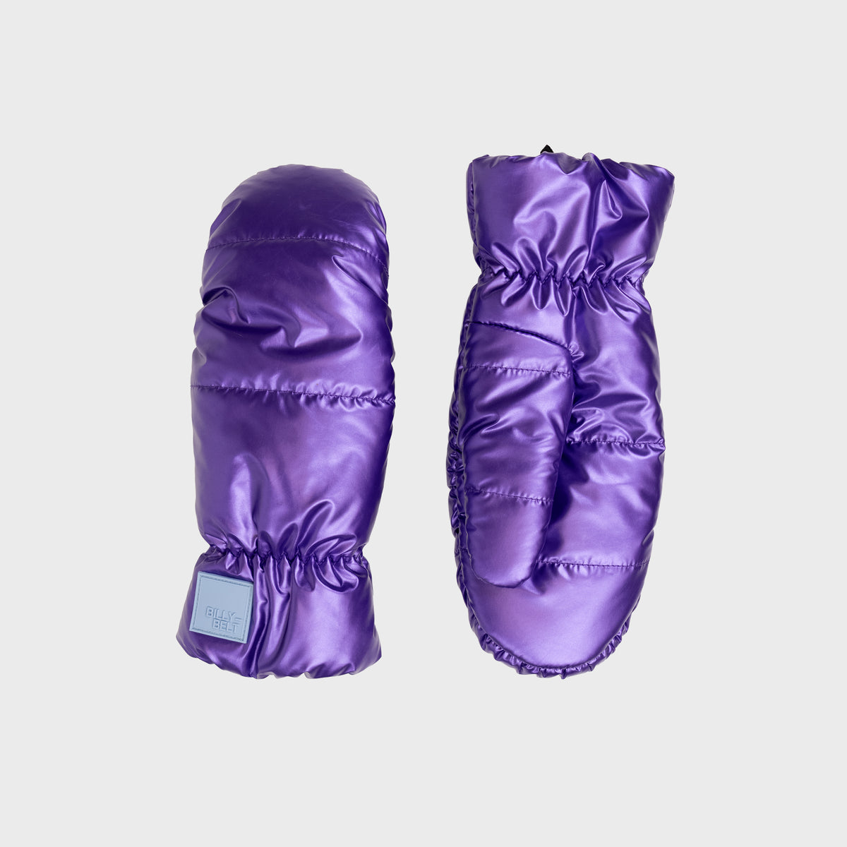 Metallic fleece mittens - Purple