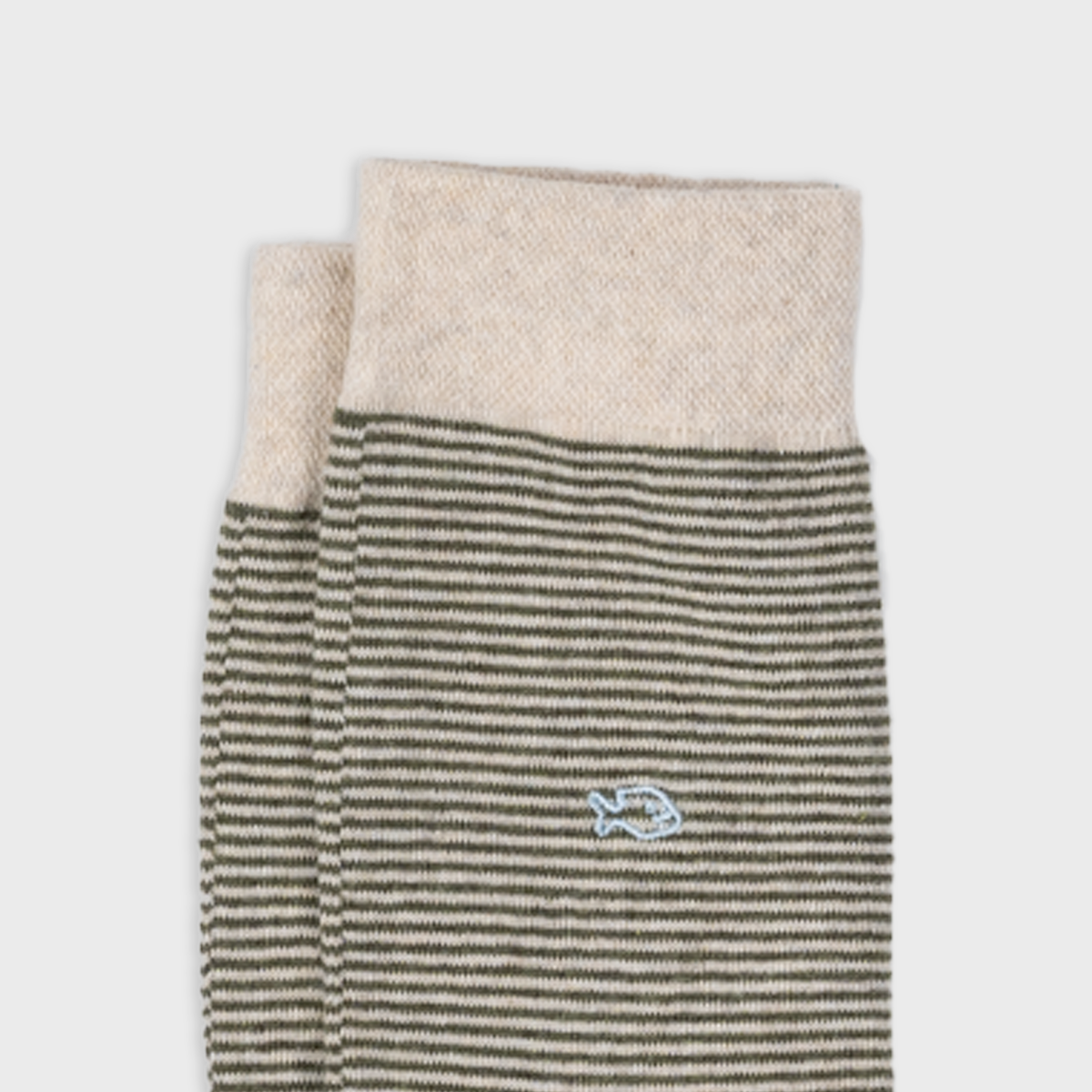 Chaussettes en coton peigné rayées - Champêtre