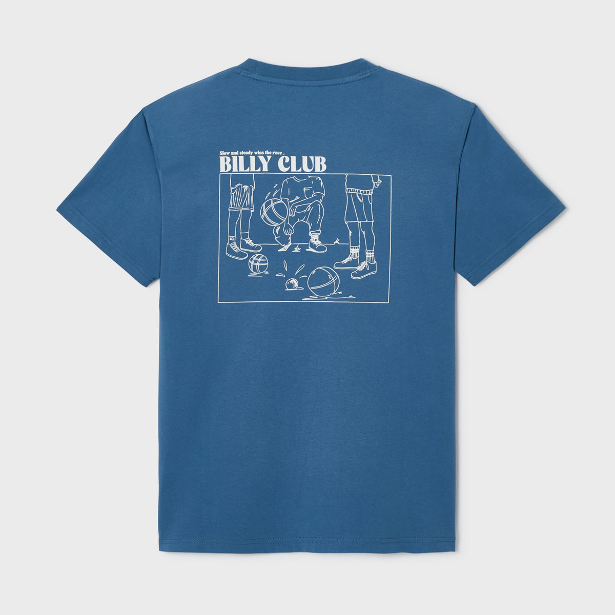100% organic cotton BILLYCLUB t-shirt - Blue, BILLYCLUB printed