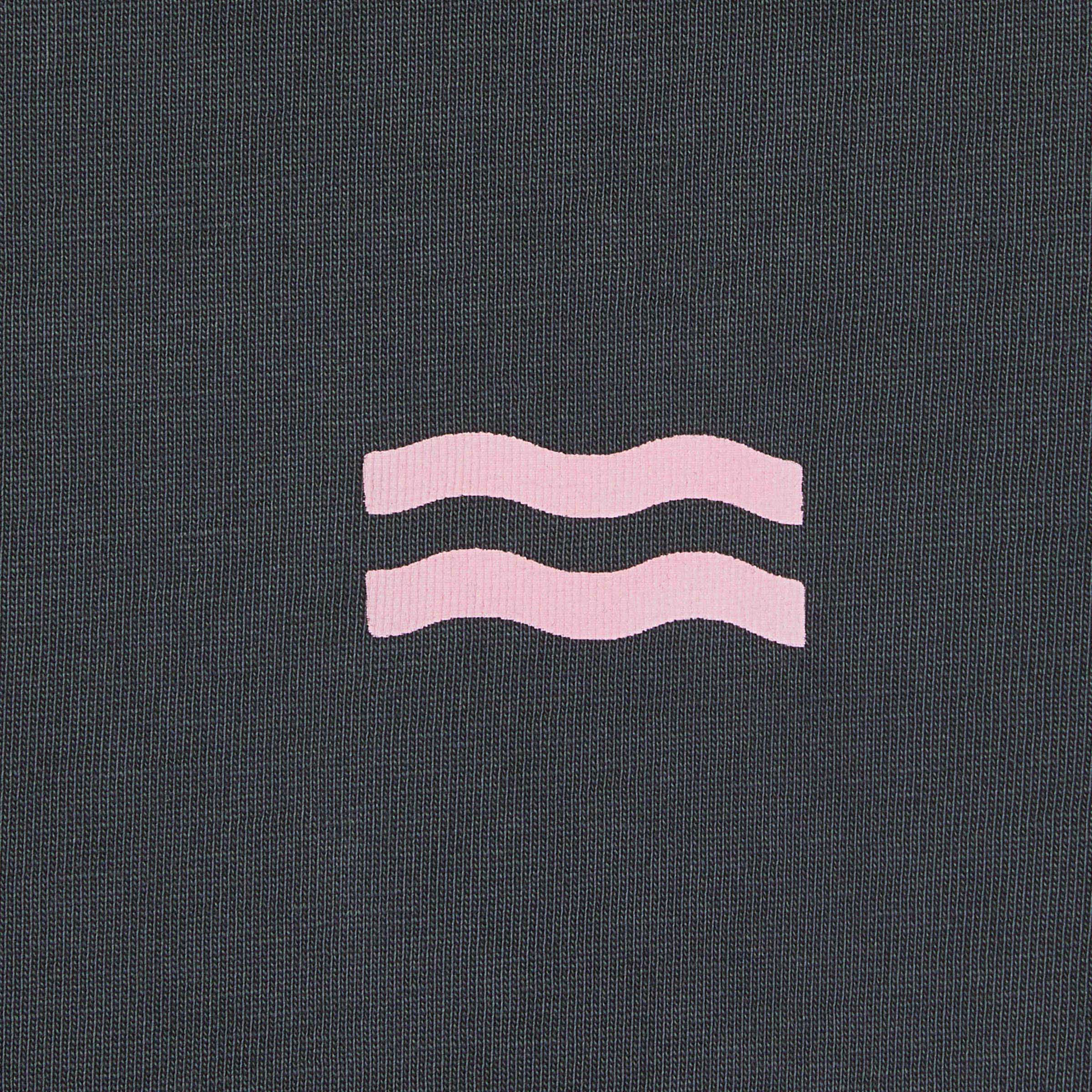 T-shirt femme en 100% coton bio - Anthracite, imprimé soleil