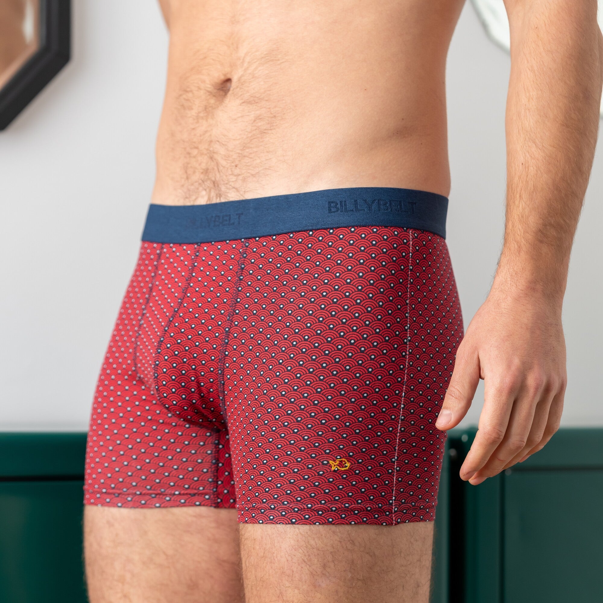 Boxer brief in organic cotton Red Japan