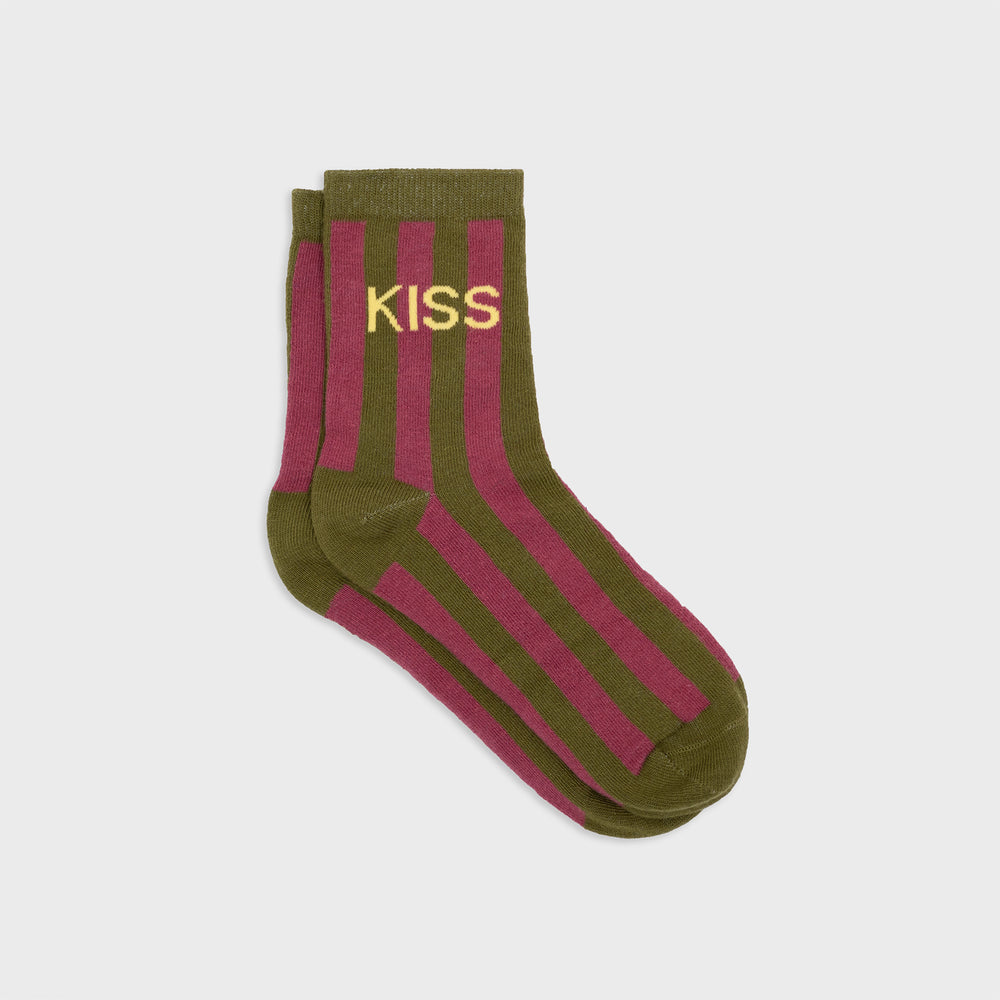 Striped combed cotton socks - Kiss