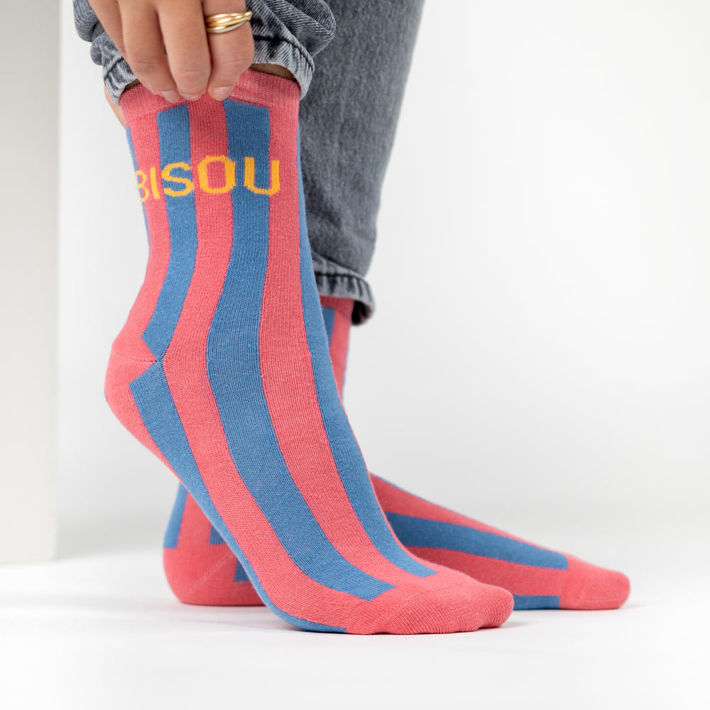Socks in combed cotton Striped - Bisou