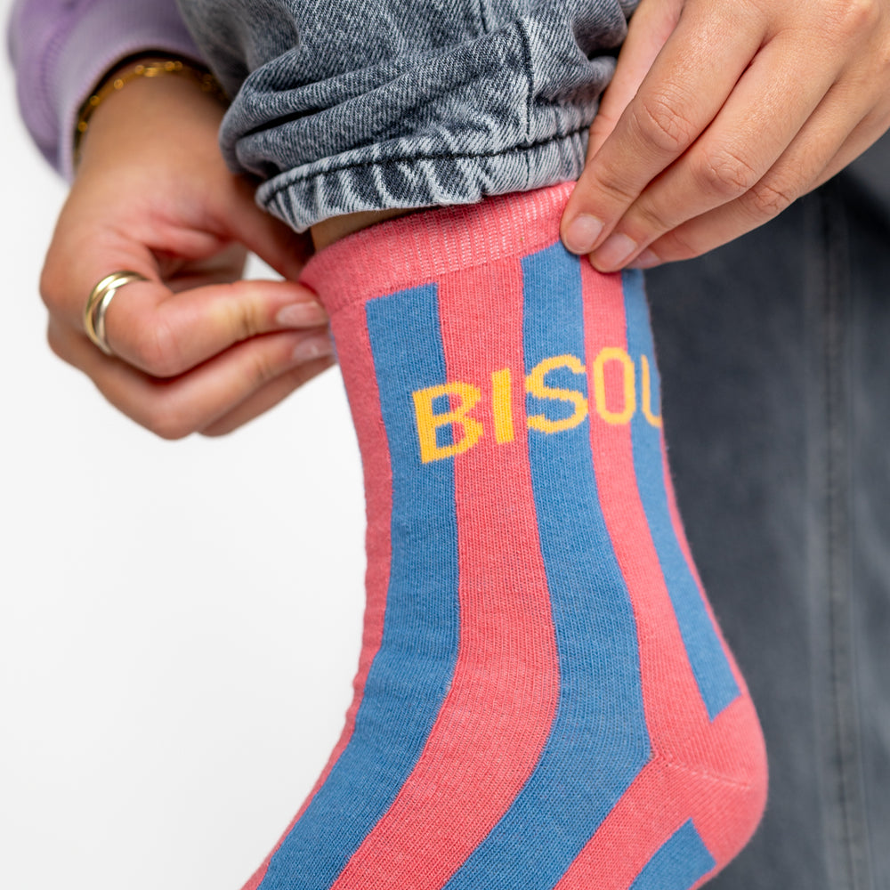 Socks in combed cotton Striped - Bisou
