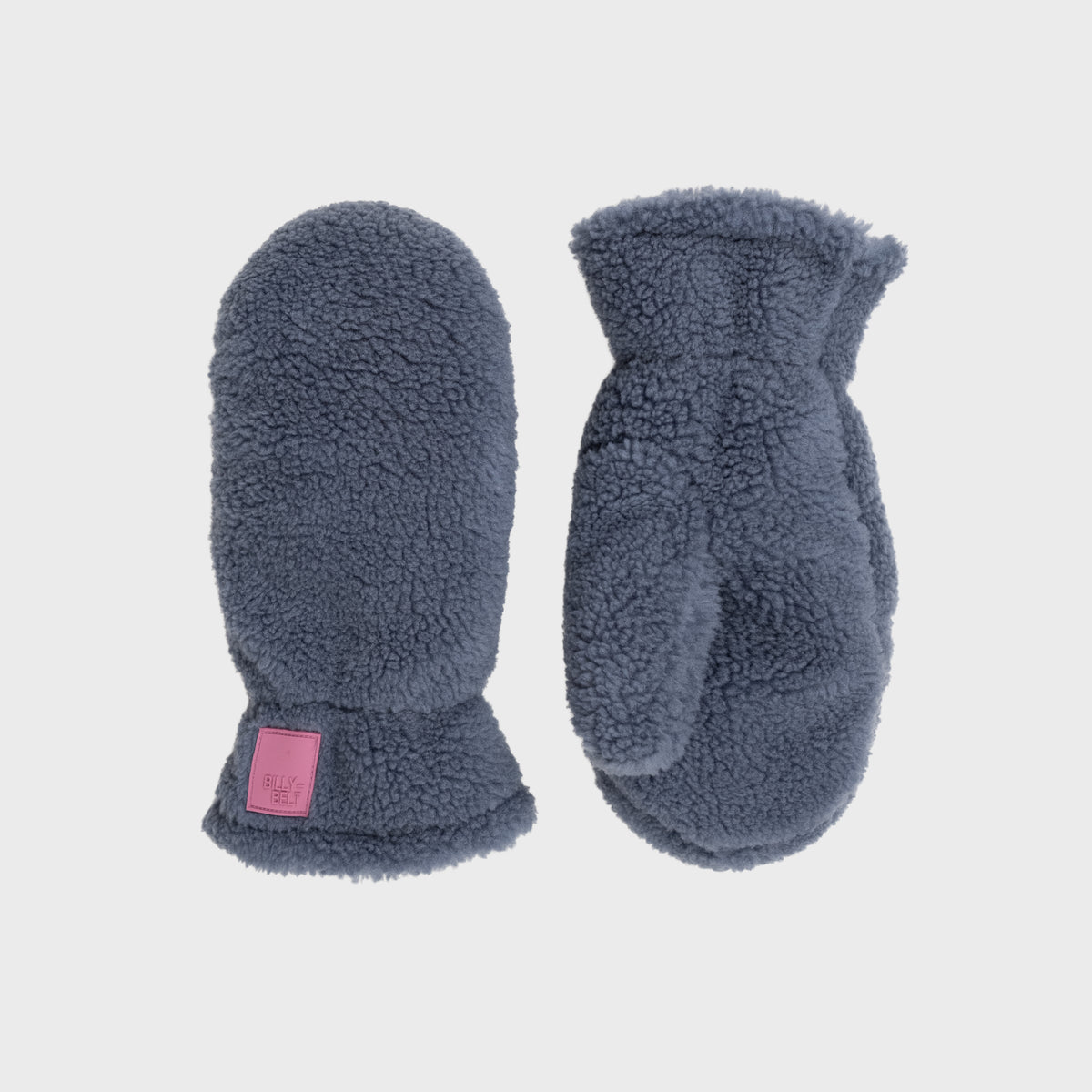 Sherpa fleece mittens -  Blue