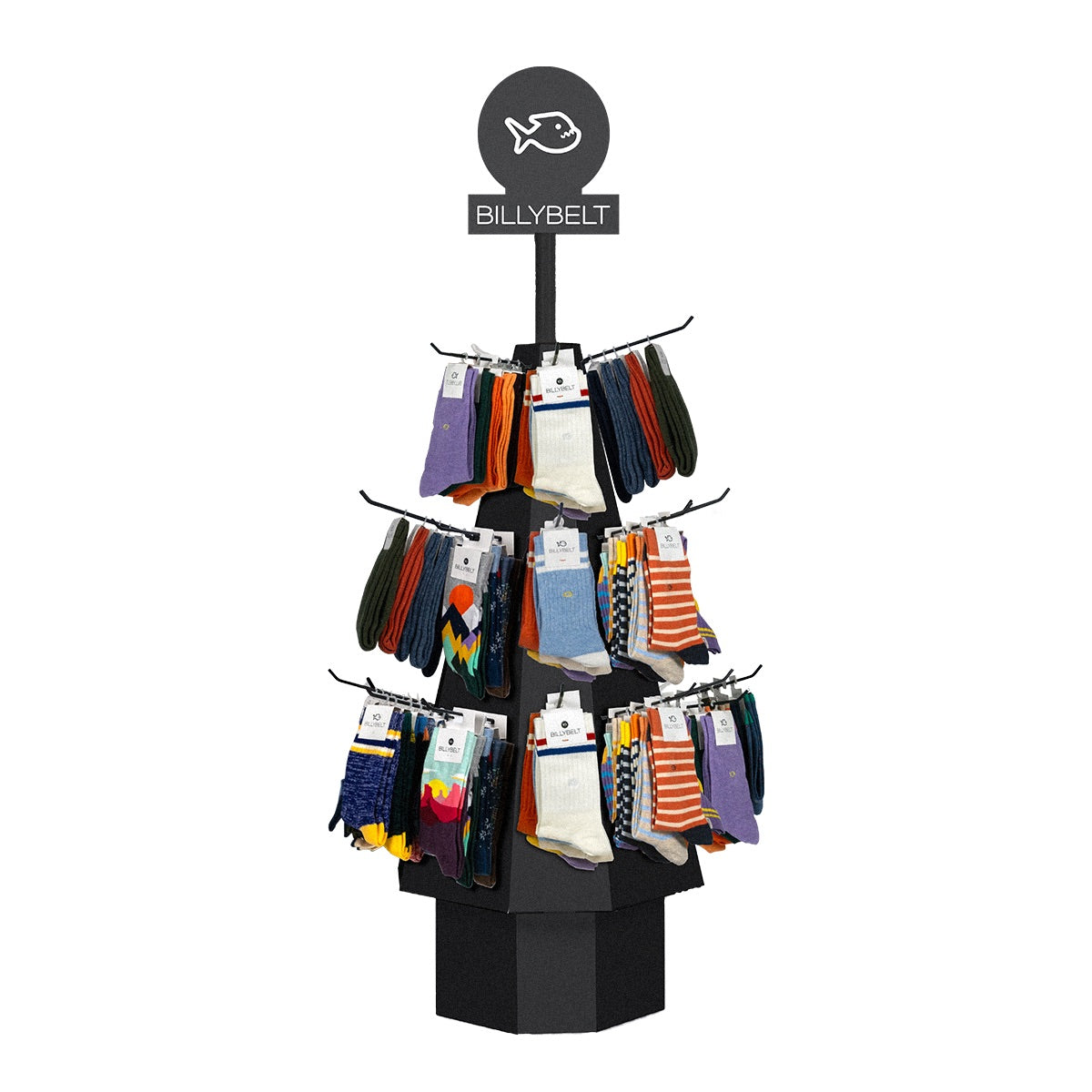 Kerstboomdisplay voor sokken