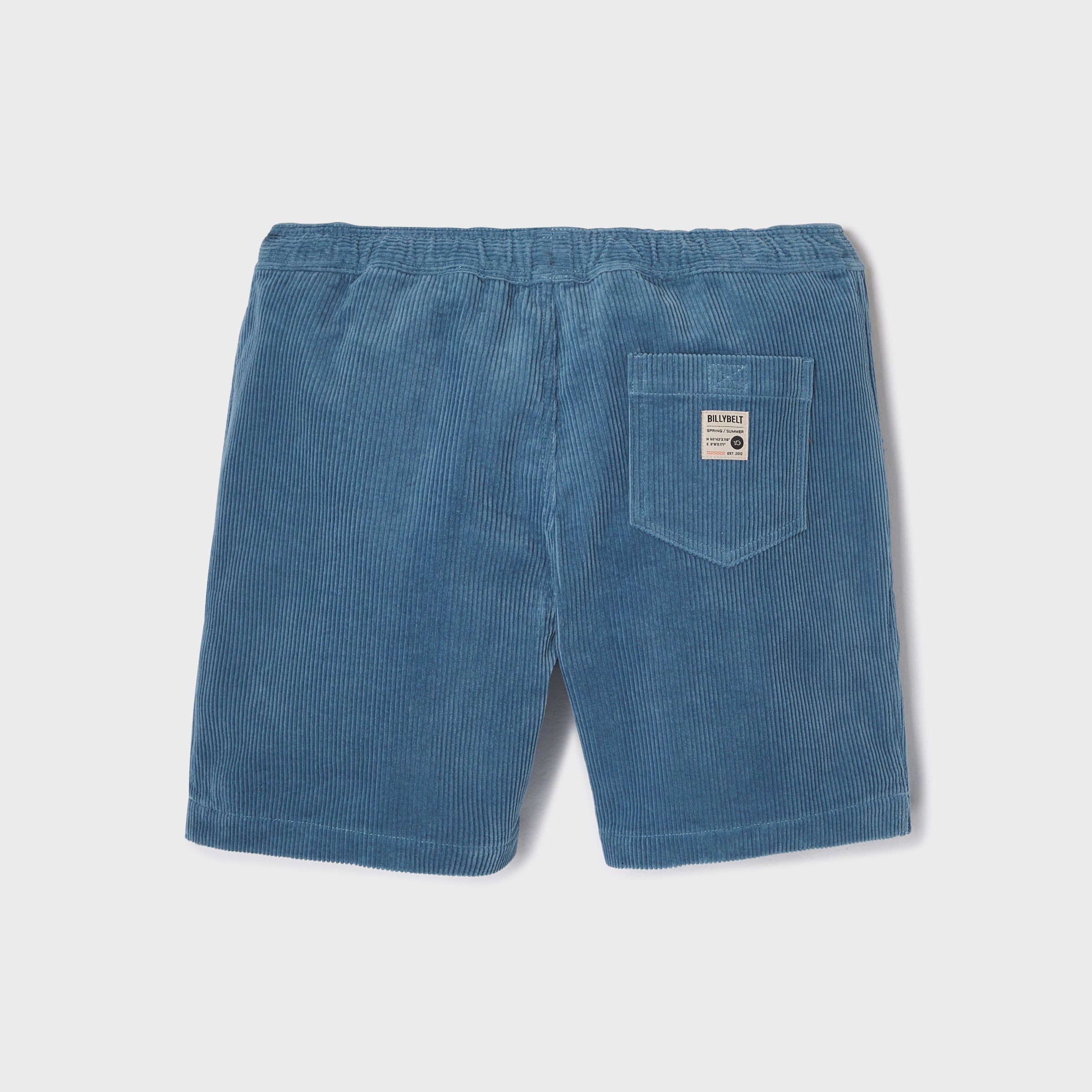 Short en velours - Bleu jean