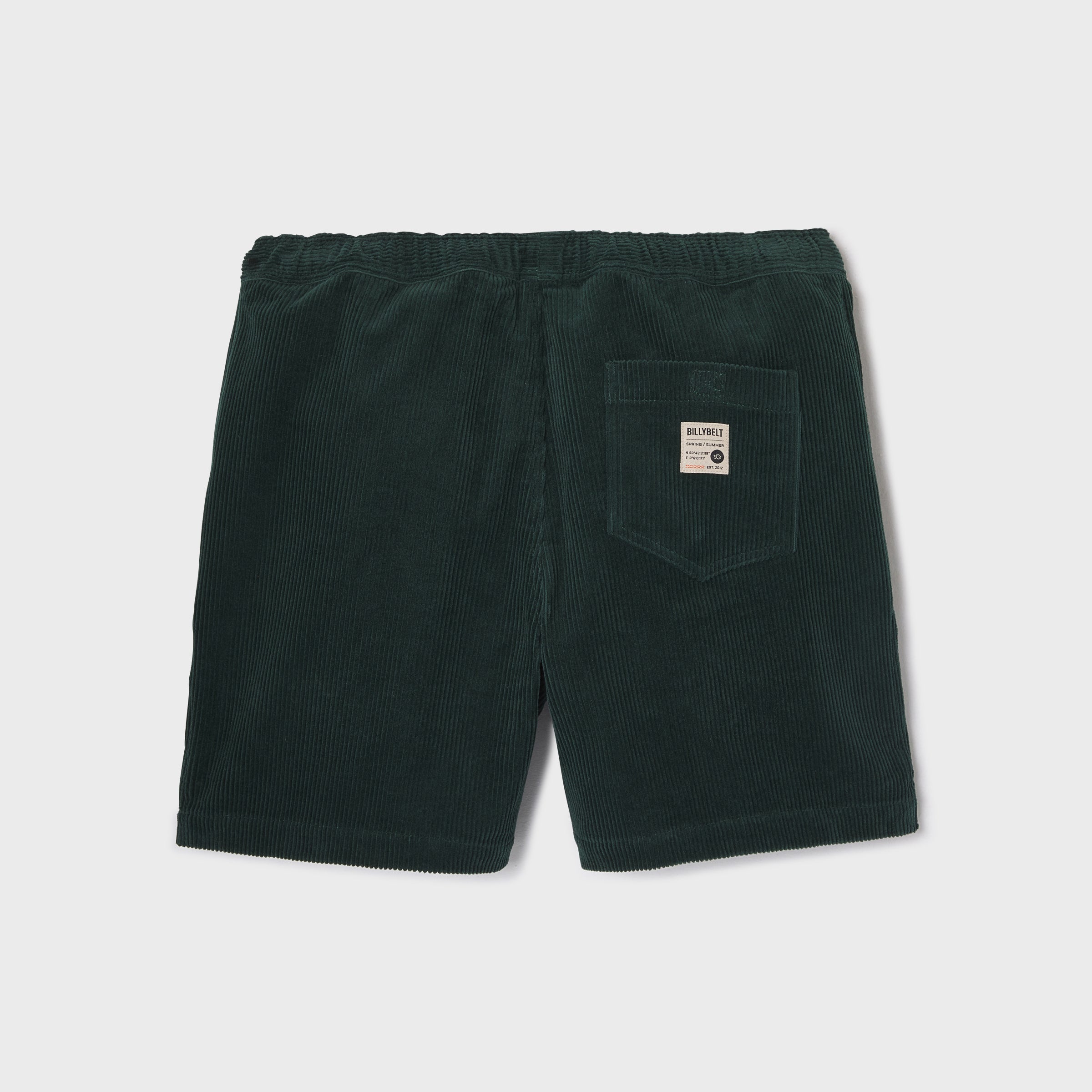 Short en velours - Vert foncé
