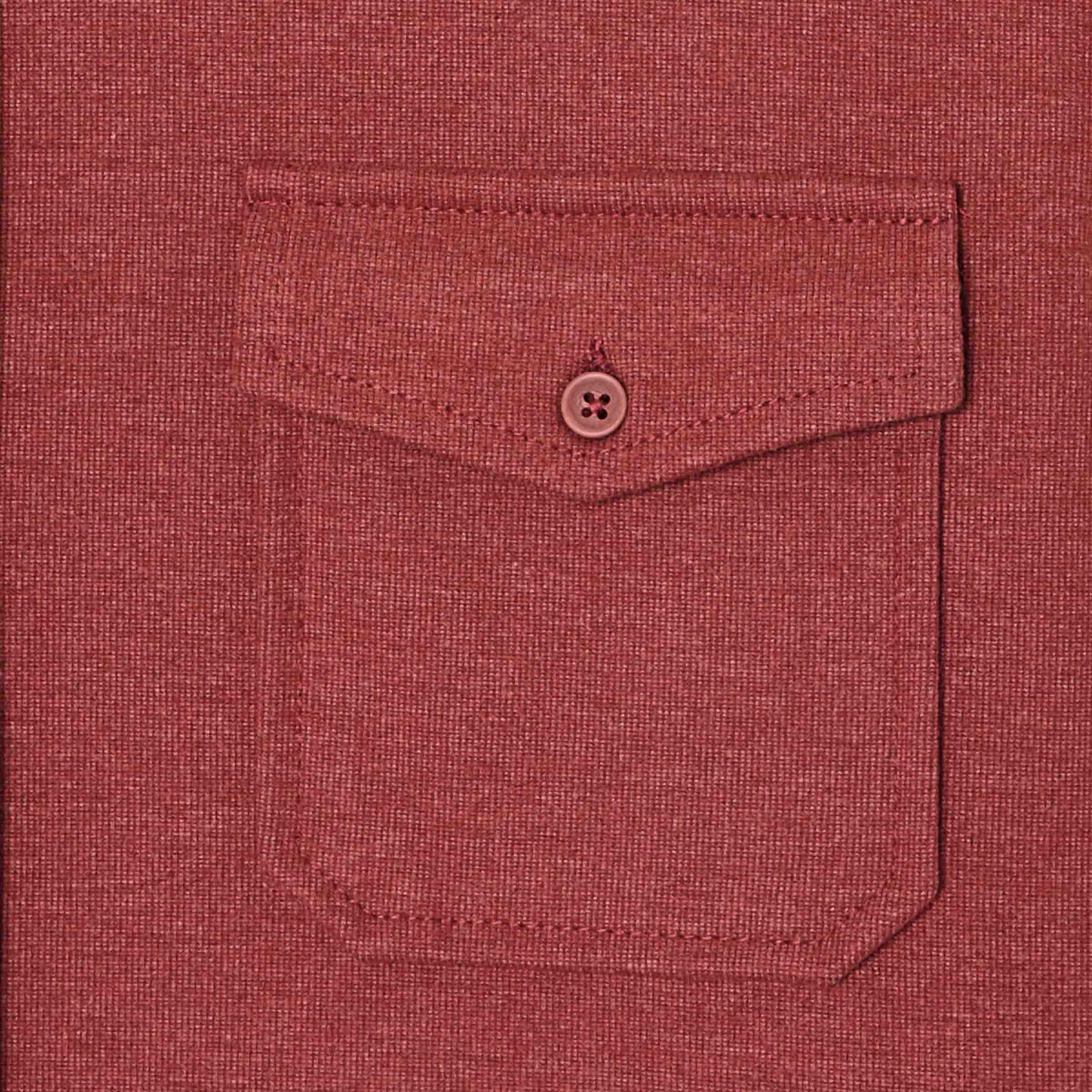 Wrinkle-free knit overshirt - Burgundy