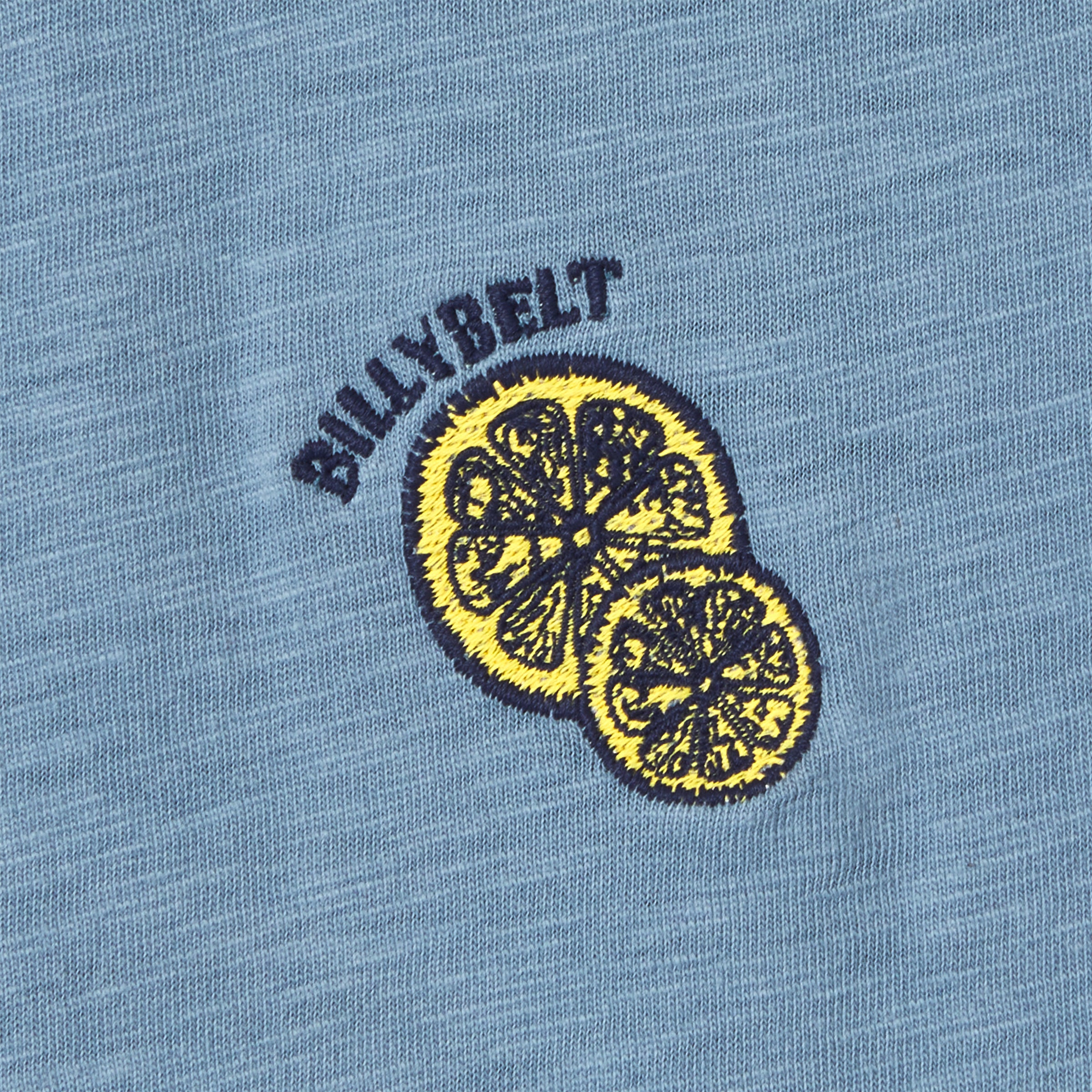 T-shirt en 100% coton bio Dolce vita - Bleu, imprimé citron