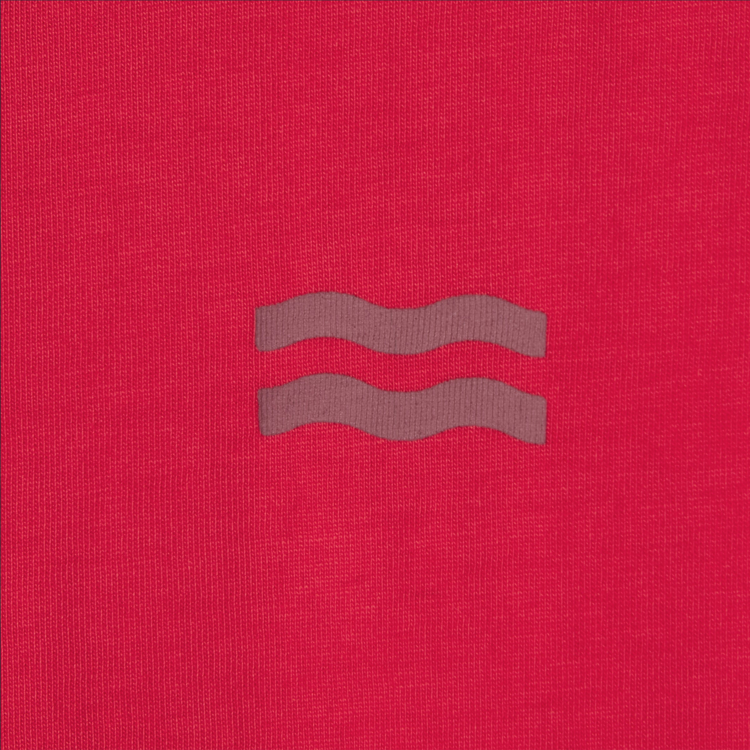 Dames t-shirt van 100% biologisch katoen - Rood, zonprint